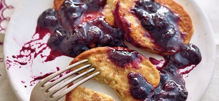 Pancakes bananes/myrtilles