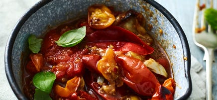 Roasted tomato & basil pasta