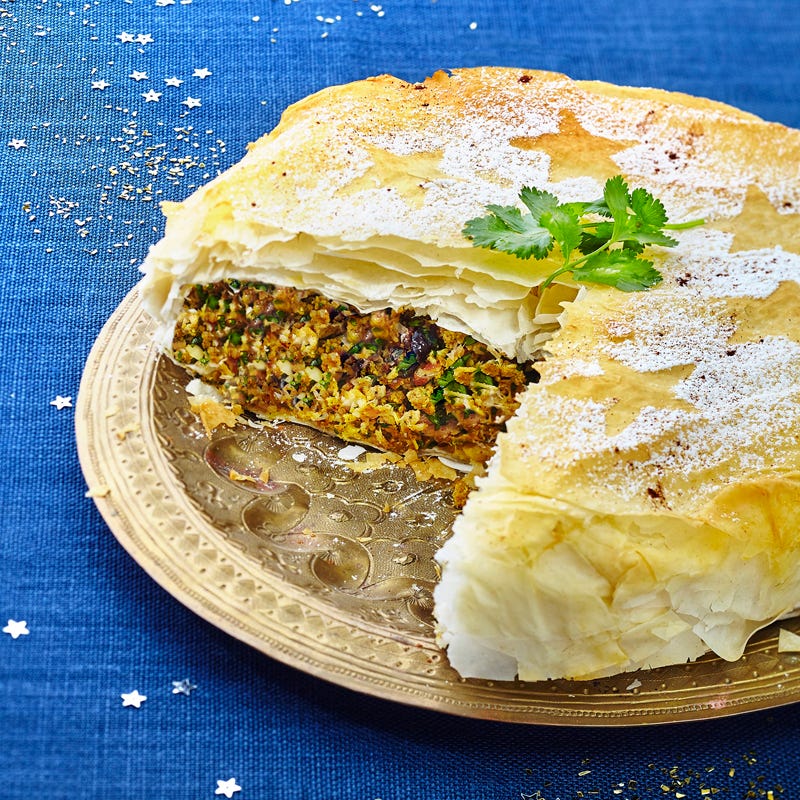 Marokkanische Filoteigpastete mit Poulet