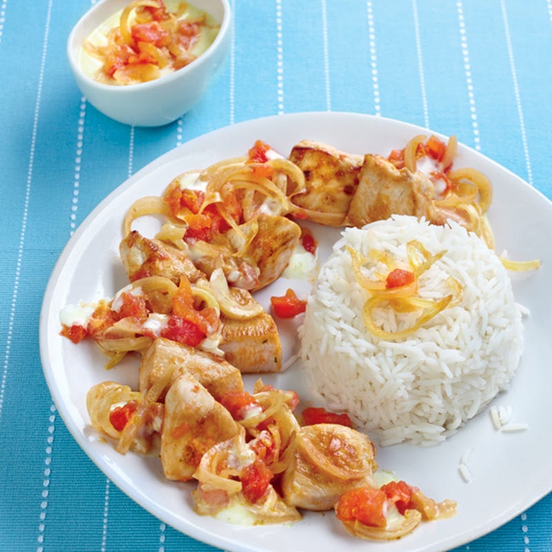 Curry de dinde au yaourt