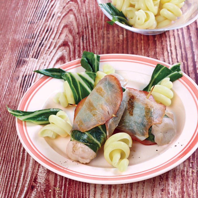 Roulés de lapin aux blettes