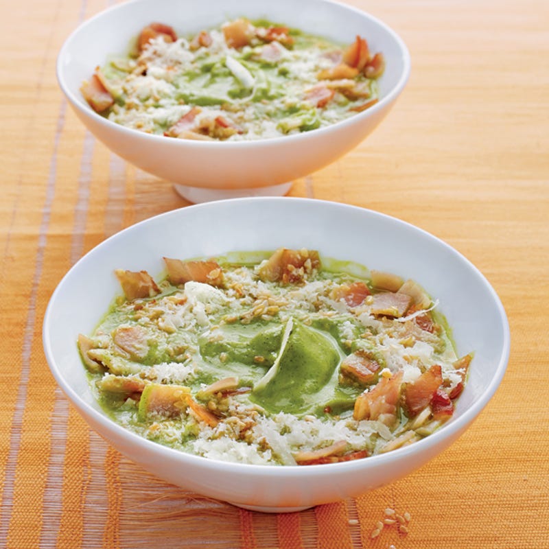 Velouté croquant à la courgette