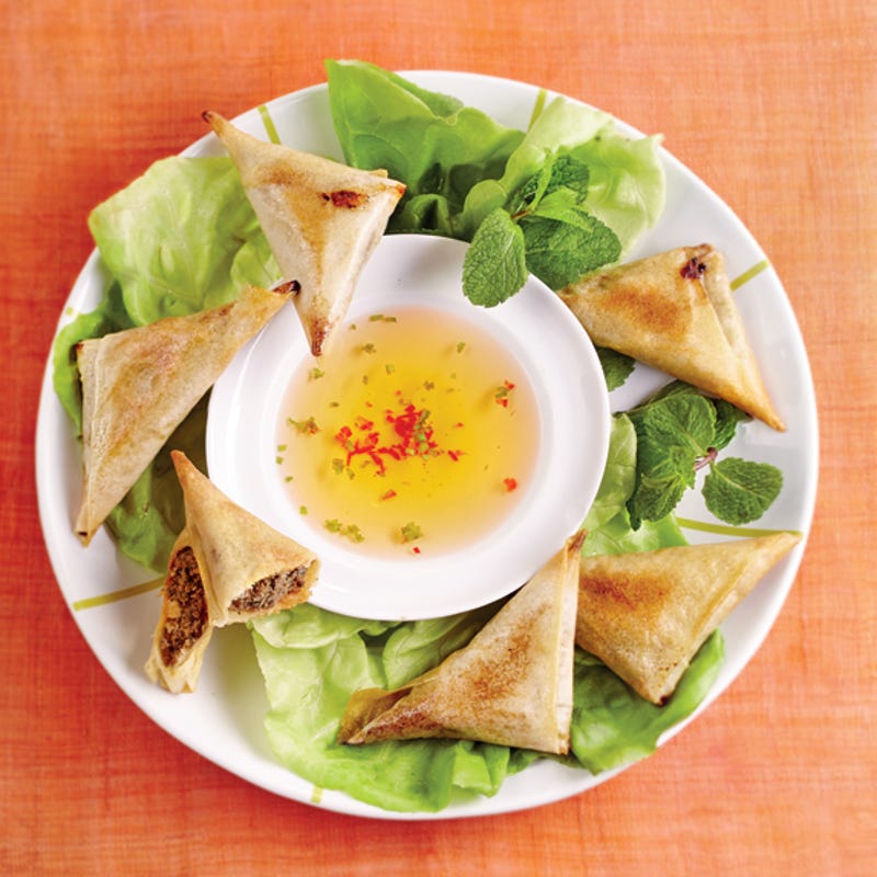 Samoussas de bœuf à l'oignon