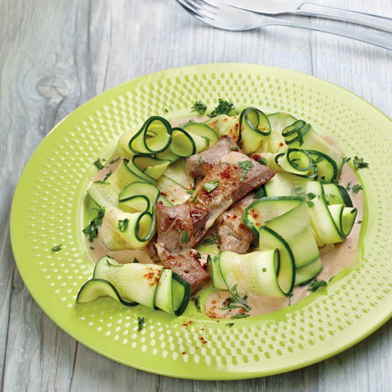 Émincé de foie de veau aux courgettes