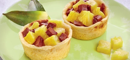 Cookies cups ananas et chocolat