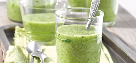 Gaspacho verde en bocal