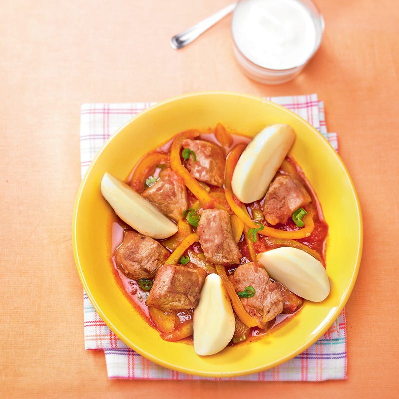 Goulash de veau à la hongroise