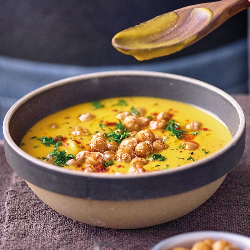 Scharfe Kichererbsensuppe
