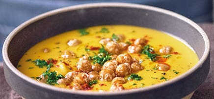 Velouté de pois chiches épicé