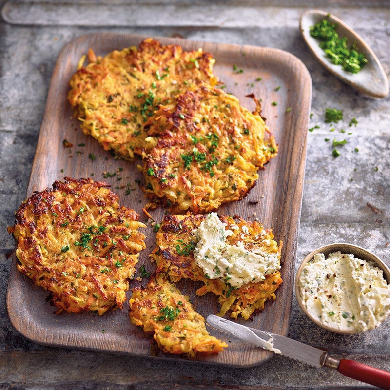 Gemüsetätschli mit Feta