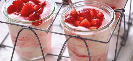 Mousse à la fraise express