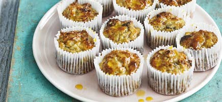 Banan- och müslimuffins
