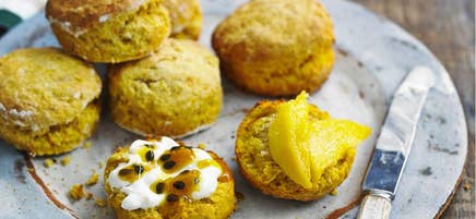 Sötpotatis- och kokosscones