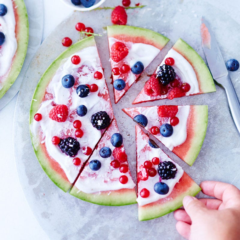 Wassermelonenpizza