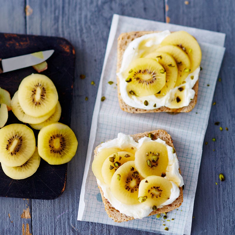 Vollkornbrötli mit Kiwi