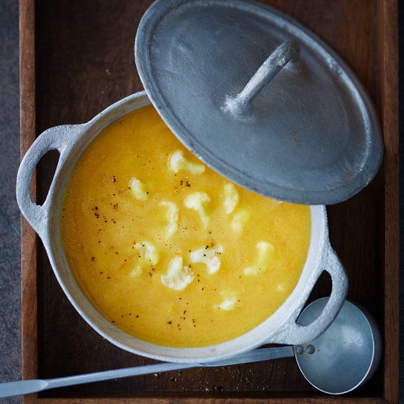 Linsen-Blumenkohl-Suppe