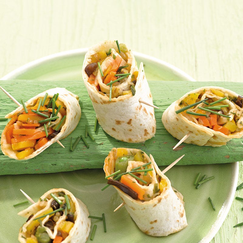 Asiatische Gemüsehäppchen