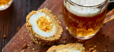 Veggie scotch eggs