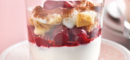 Tiramisu cerises-citron en verrine