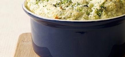 Soufflé au brocoli et au parmesan
