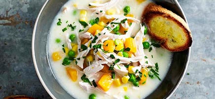 Creamy country chicken soup
