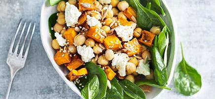 Toasted seed, pumpkin and chickpea bowl