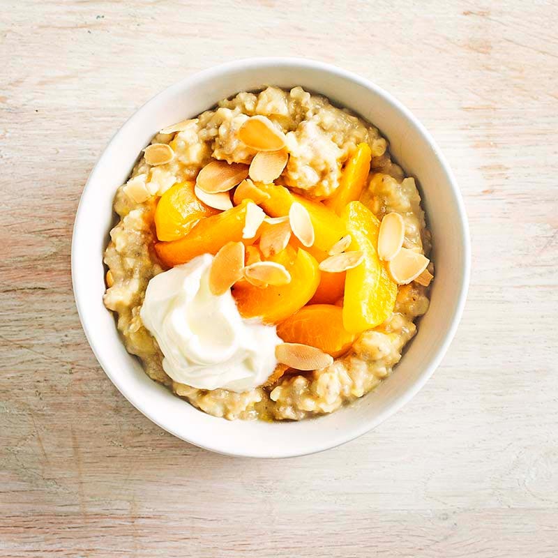 Orange and apricot oatmeal
