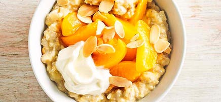 Orange and apricot porridge