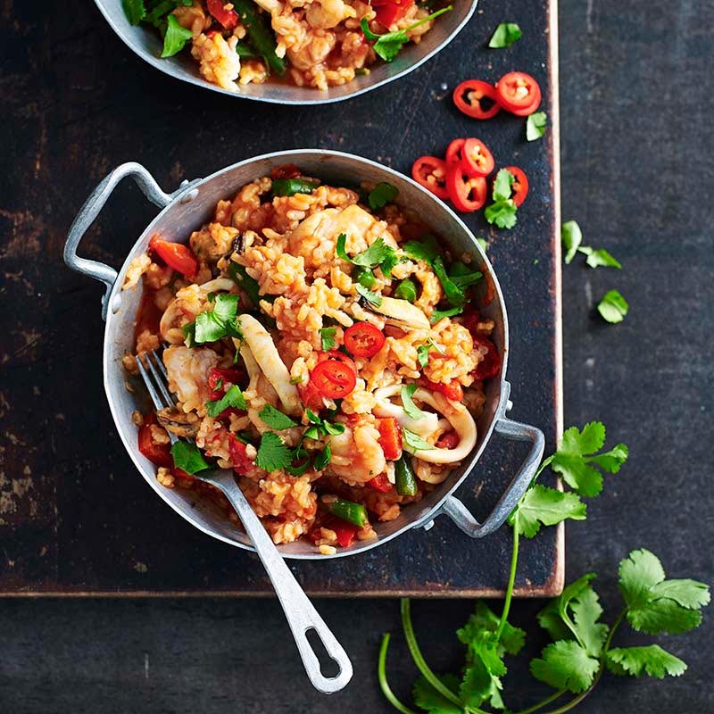 Portuguese seafood rice