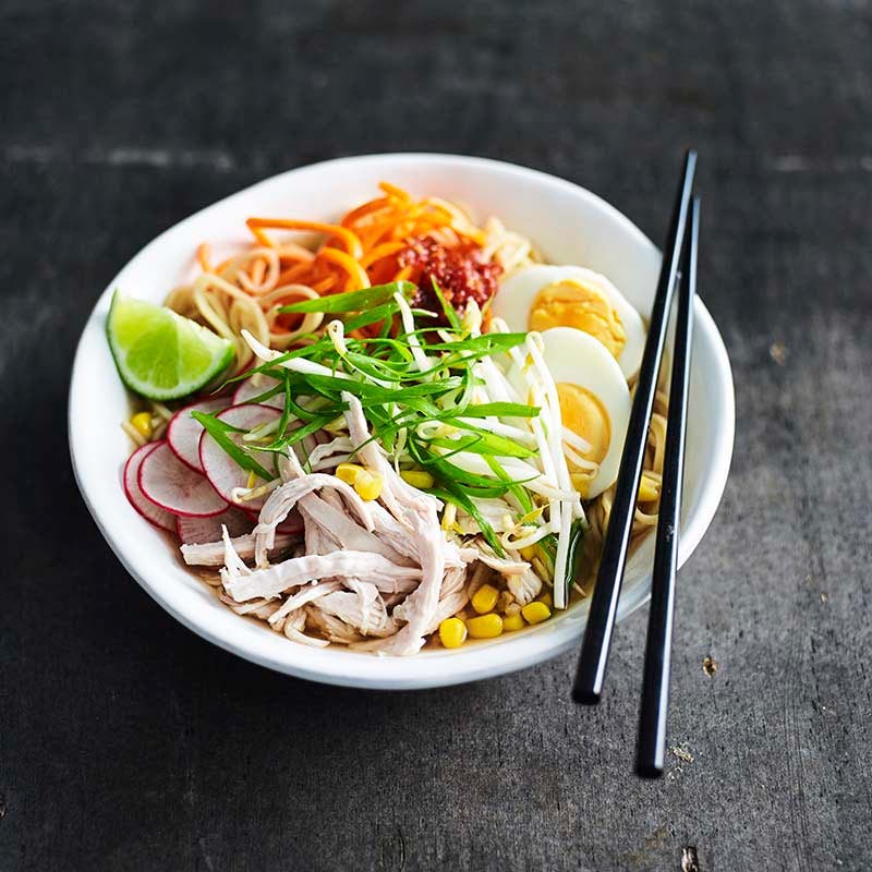 Chicken and vegetable ramen