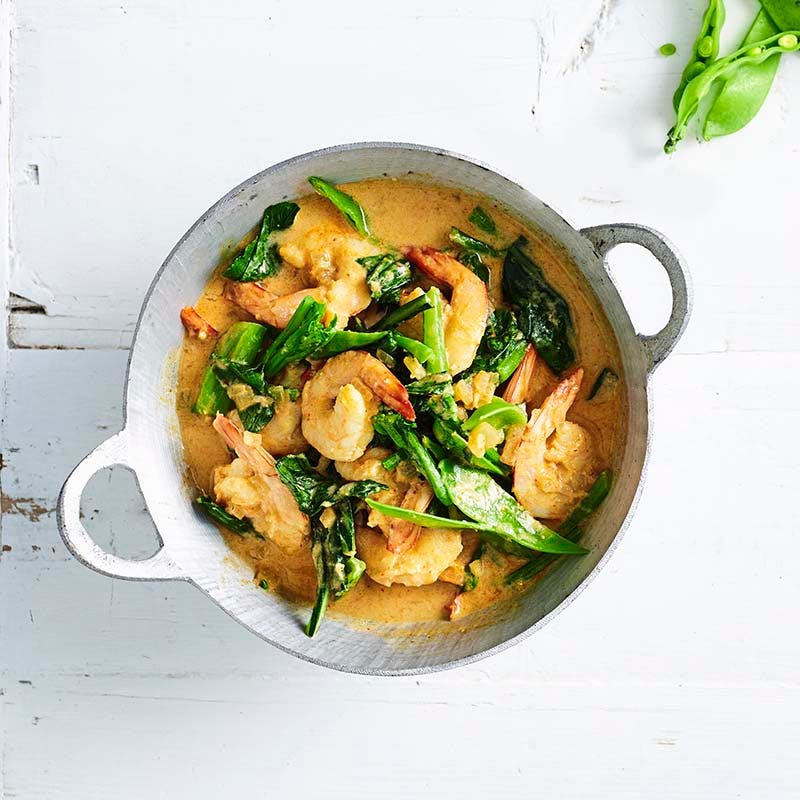 Malaysian prawn curry
