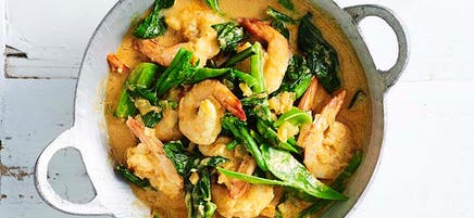 Malaysian prawn curry