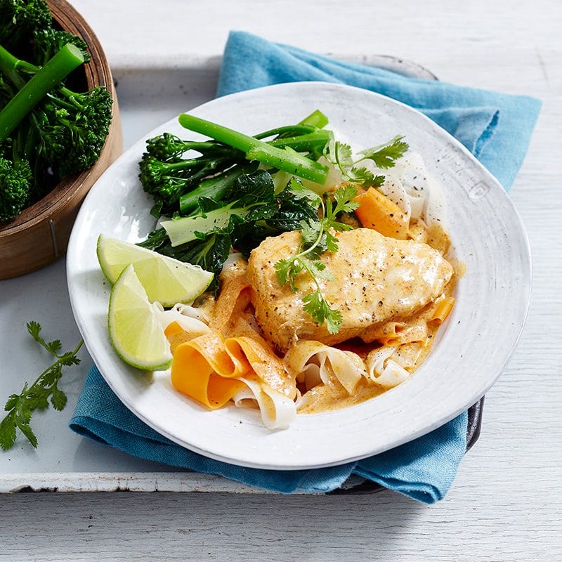 Photo of Red curry fish with noodles by WW