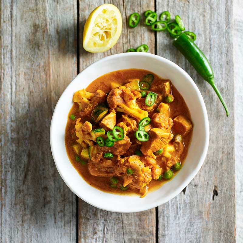 Chicken and vegetable curry