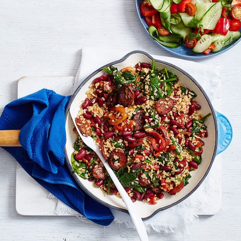 Spanish rice and beans