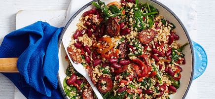 Spanish rice and beans