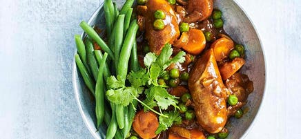 Curried sausage stew