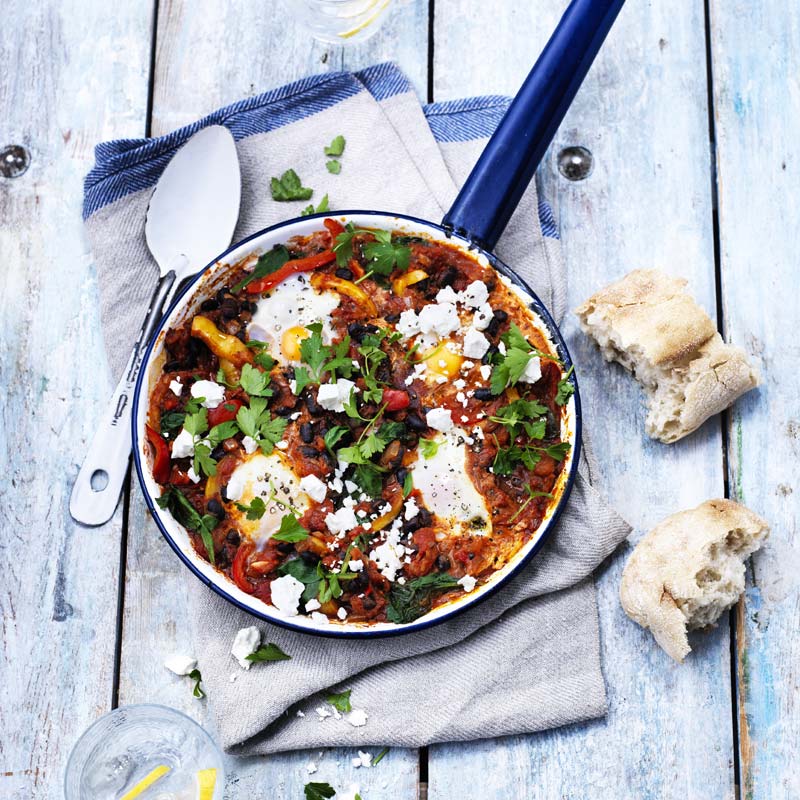 ViktVäktarna - Shakshuka med svarta bönor