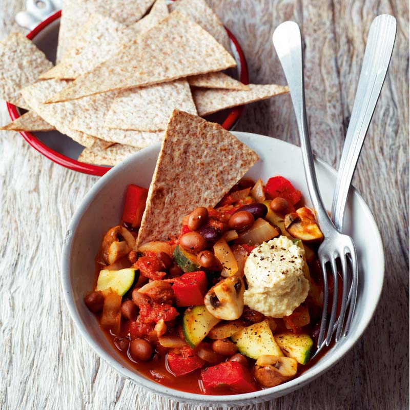 Mexikansk bönchili med krispiga tortillachips - ViktVäktarna