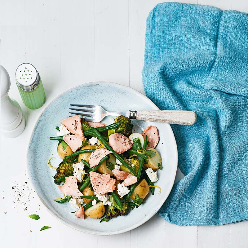 Potatissallad med lax och salladsost - ViktVäktarna