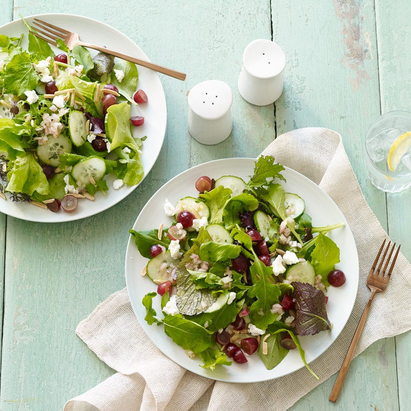 Photo of Mixed green, grape & goat cheese salad with champagne vinaigrette by WW
