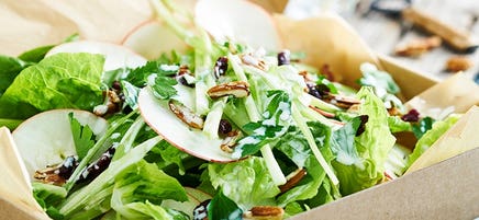 Crunchy waldorf salad with yoghurt dressing