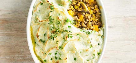 Turkey and mushroom cottage pie
