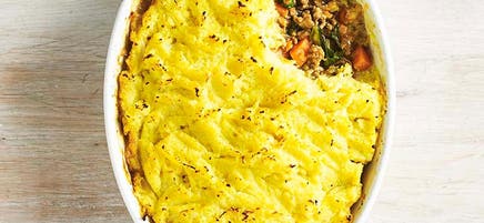 Curried beef cottage pie