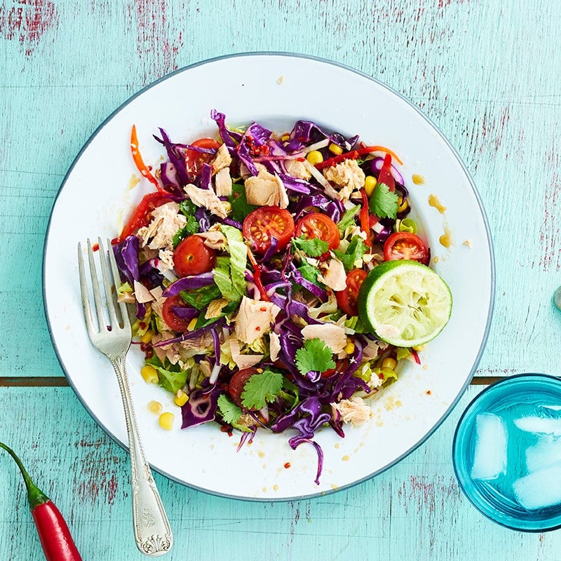 Chilli tuna slaw