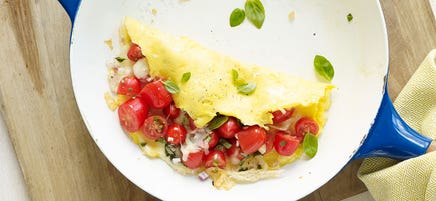 Italian Omelet with Tomato & Mozzarella