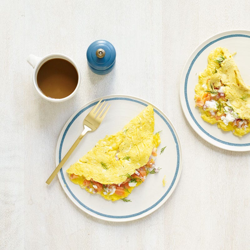 Photo of Smoked salmon & goat cheese omelet by WW