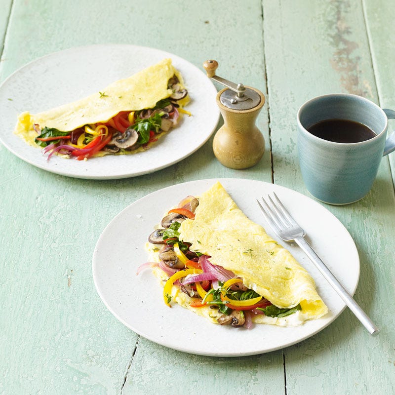 Veggie lovers’ omelet