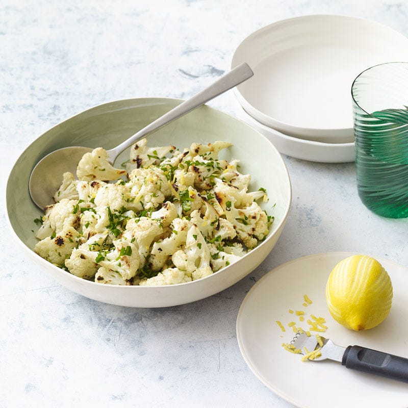Roasted cauliflower with garlic gremolata