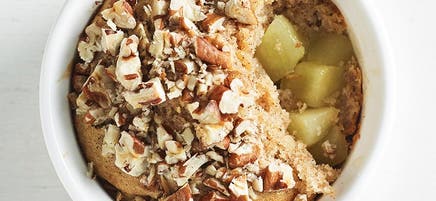 Apple and pecan puddings